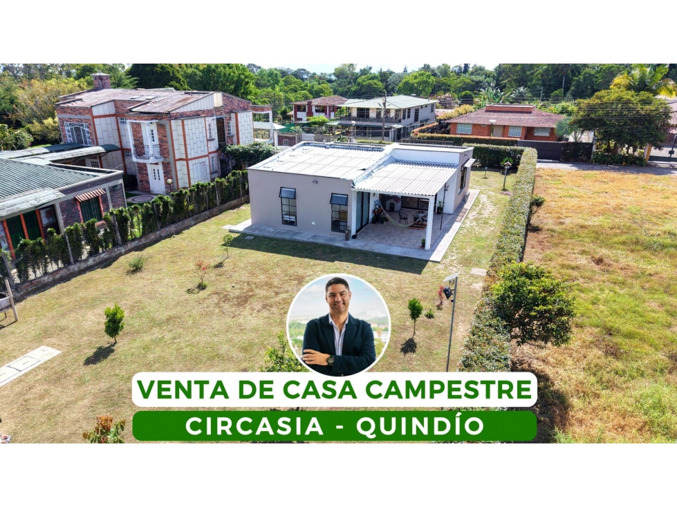 VENTA DE CASA CAMPESTRE EN CIRCASIA, QUINDÍO, COLOMBIA