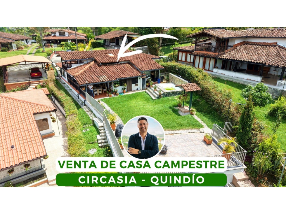 VENTA DE CASA CAMPESTRE EN CIRCASIA, QUINDÍO, COLOMBIA
