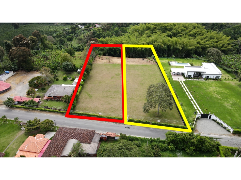 VENTA DE LOTES CAMPESTRE EN ARMENIA, QUINDÍO, COLOMBIA