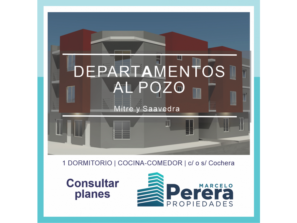 Venta | Depto | 1 dorm | al pozo - 1