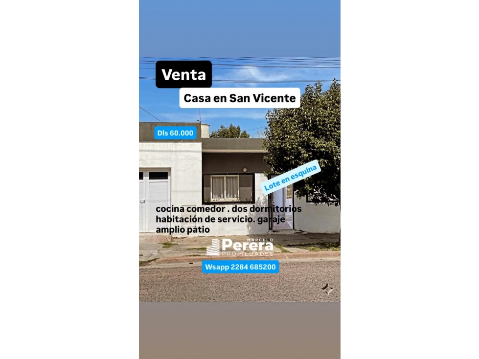 Venta | Casa | 2 dorm | Olavarría, San Vicente - 1