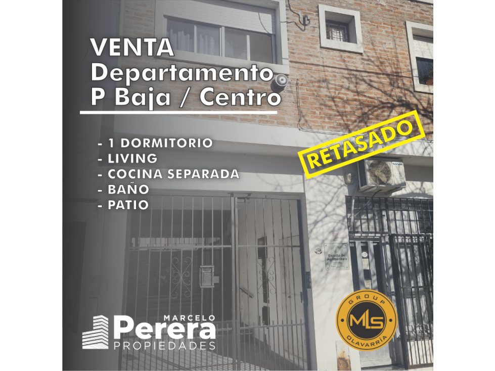 Venta | Depto | 1 dorm | Planta Baja | Centro - 1