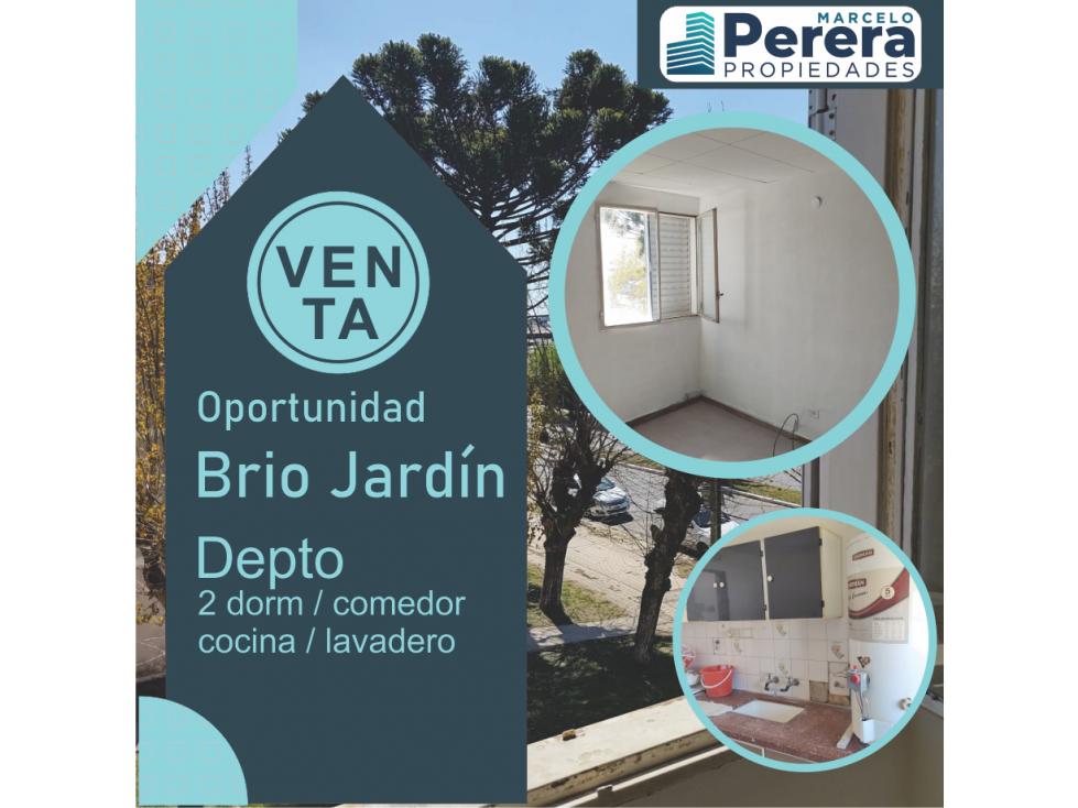 Venta | Dpto| 2 dorm | Brio Jardin | 2do piso rn - 2