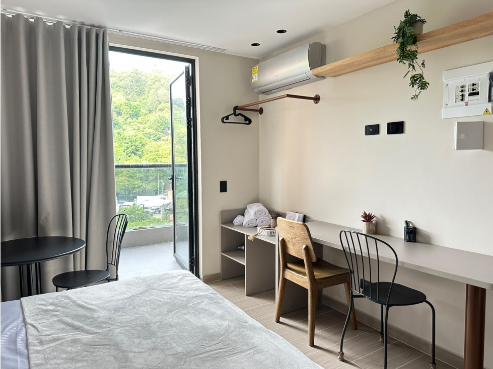aparta estudio en Medellín, los colores para rentas cortas