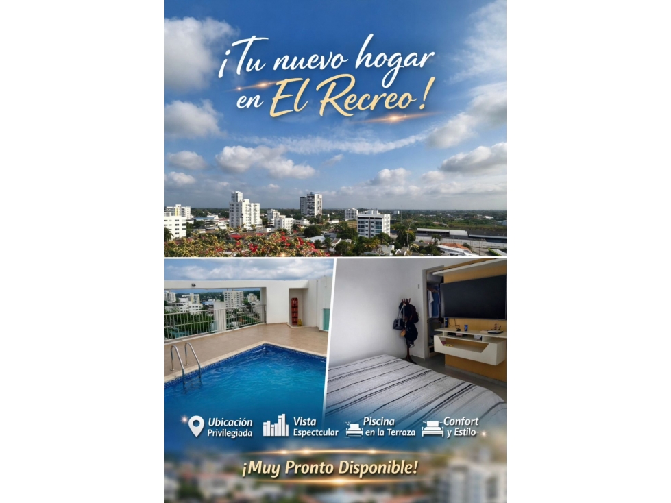 APARTEMENTO EN VENTA EN EL RECREO - ARRIENDO AMOBLADO MONTERIA — foto 2