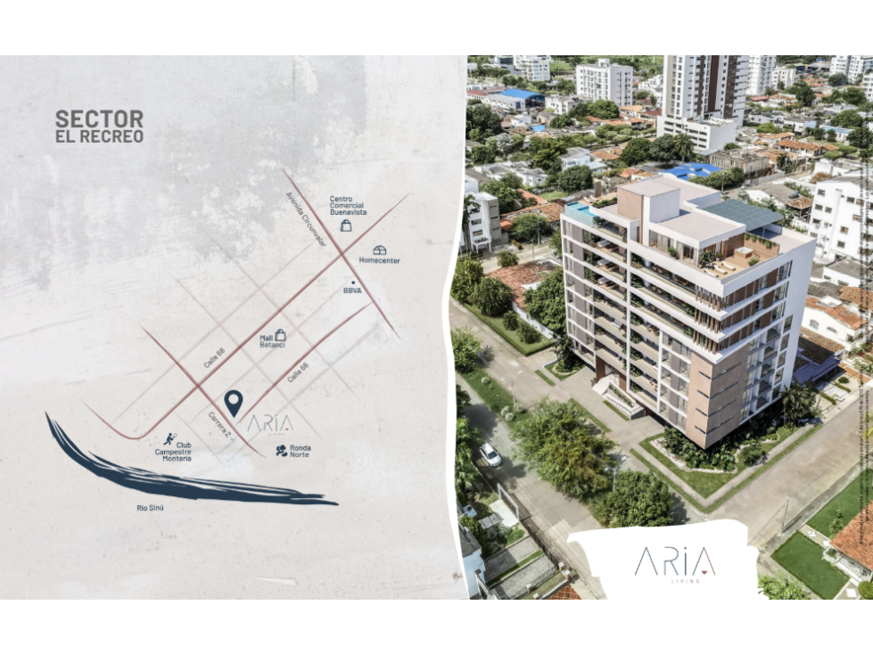 APARTAMENTO EN VENTA SOBRE PLANO EN EL RECREO- MONTERIA — foto 2
