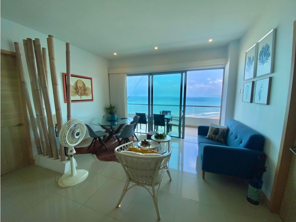 ARRIENDO APARTAMENTO EN PRIMERA LINEA AL MAR EN CRESPO CARTAGENA