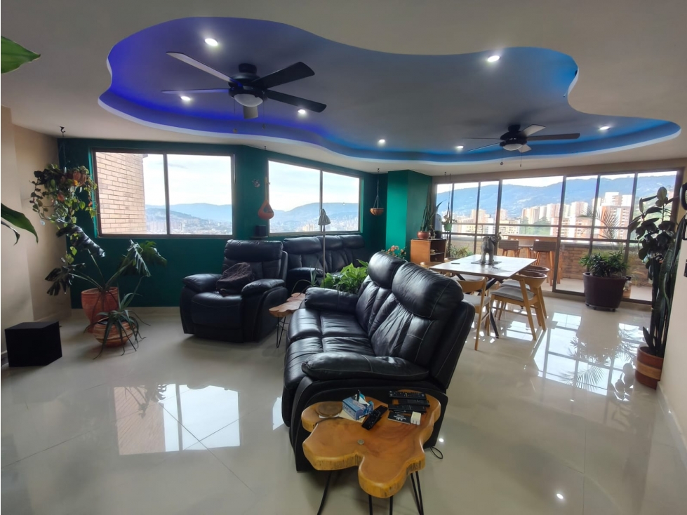 Apartamento Pent House en Venta Amoblado, Sabaneta Vista panorámica — foto 5