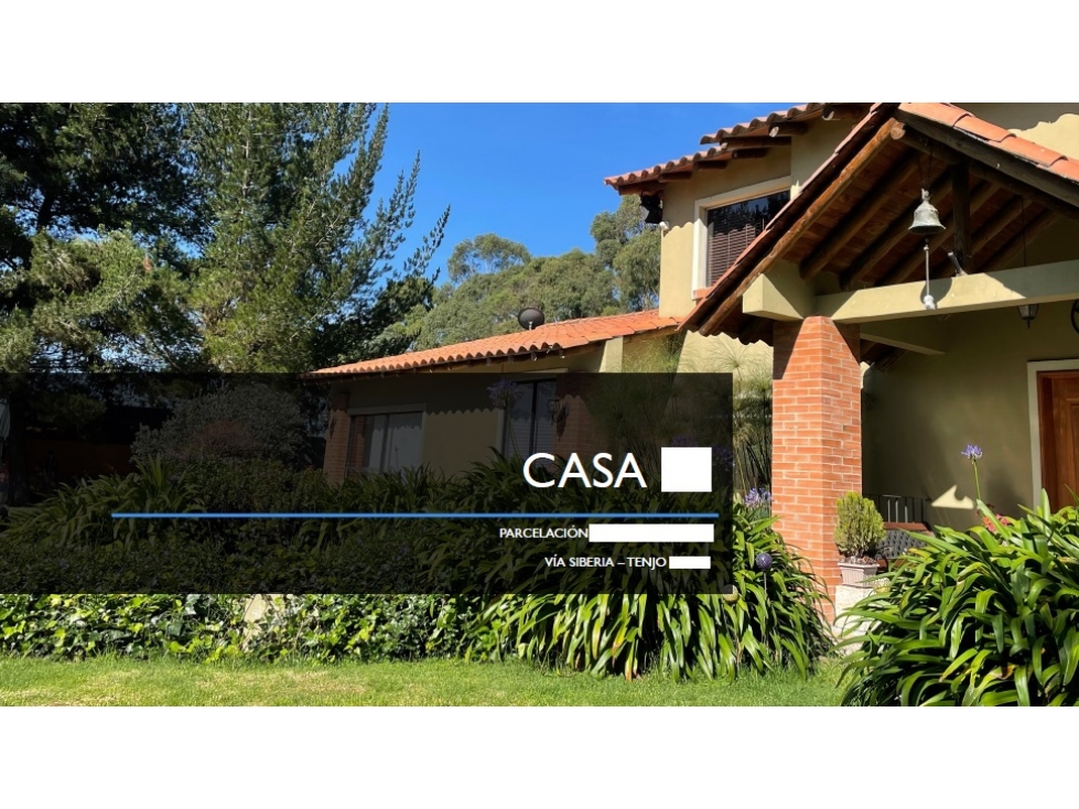 TENJO SIBERIA CASA CONJUNTO CERRADO AMPLIO CASALOTE 15.905m2