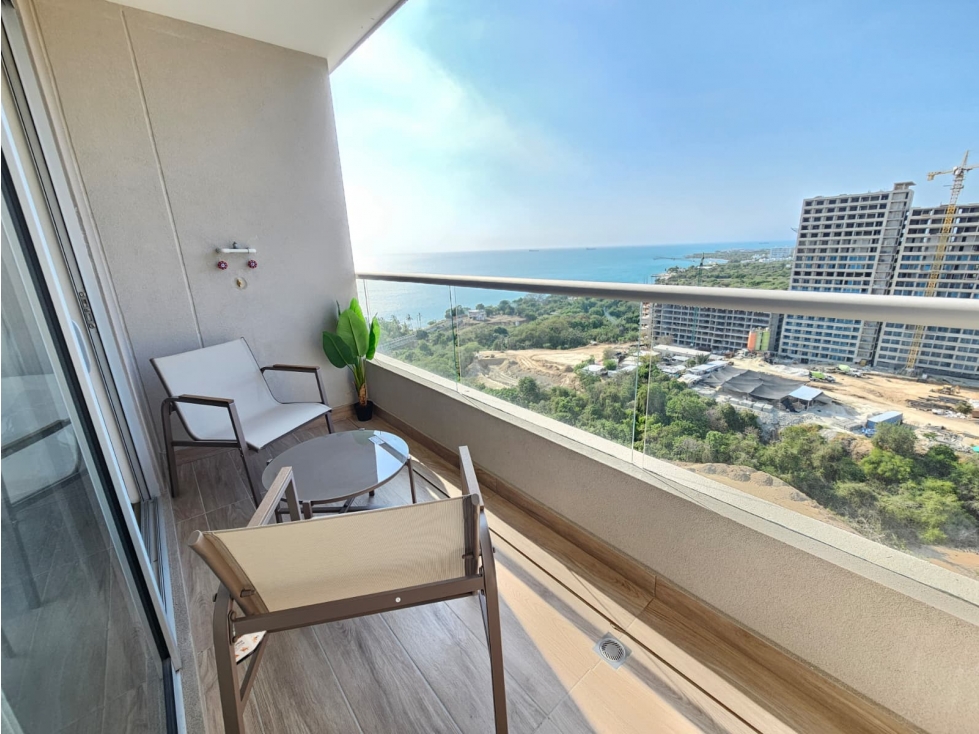 Renta Apartamento amoblado frente al mar de Santa Marta