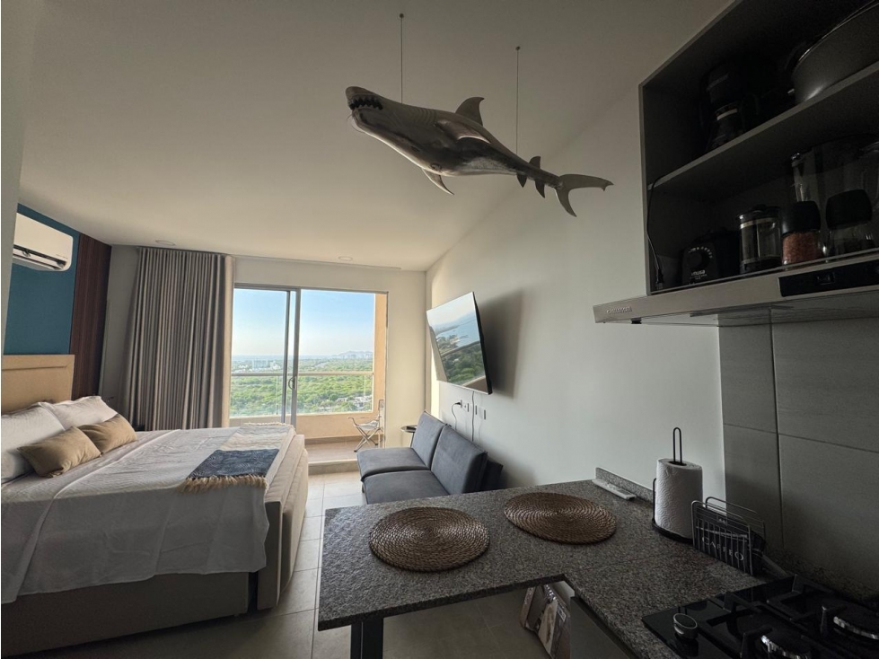Renta Apartamento Amoblado - Un solo ambiente - Santa Marta con playa — foto 3