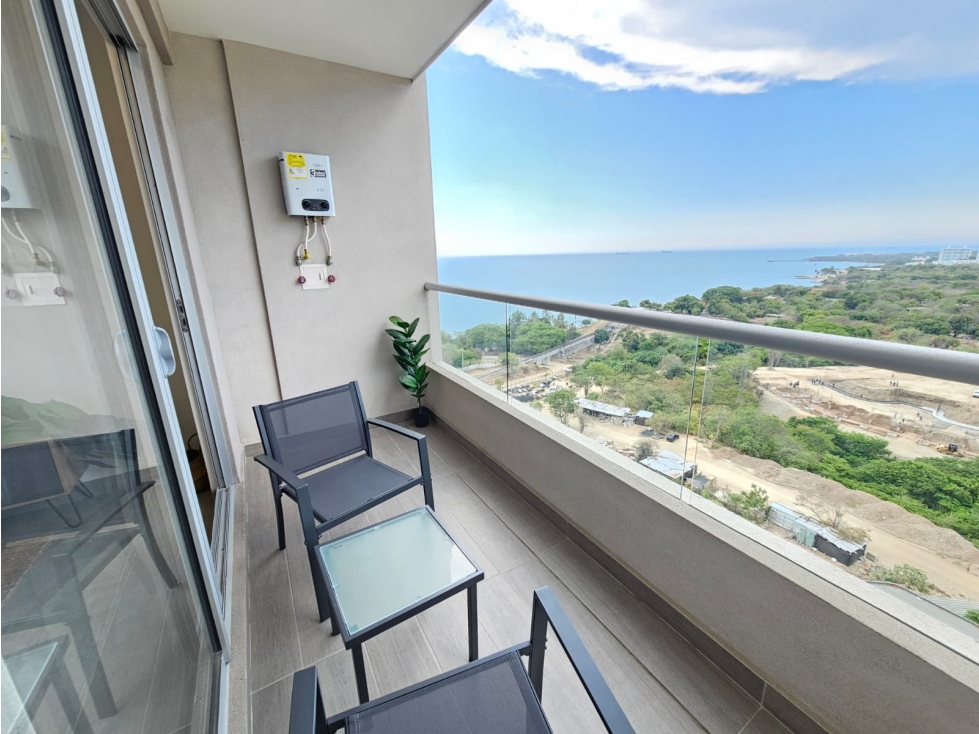 Renta apartamento amoblado Piscinas+Playa