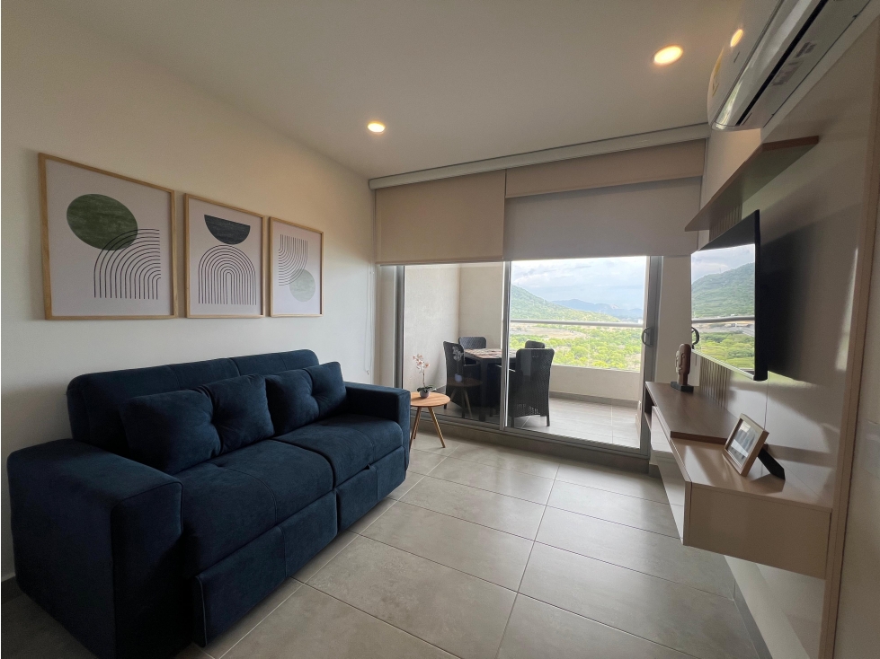 Renta Apartamento Amoblado - Santa Marta - Playa - Vista Mar y Montaña — foto 3