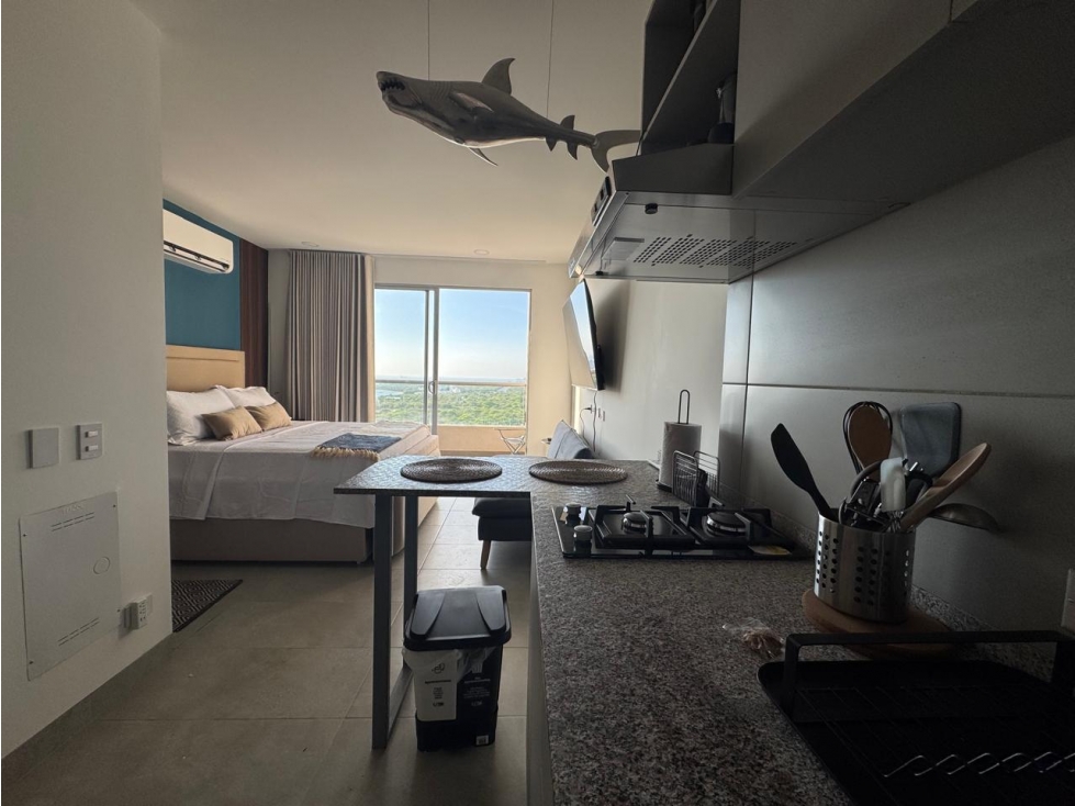 Renta Apartamento Amoblado - Un solo ambiente - Santa Marta con playa — foto 4