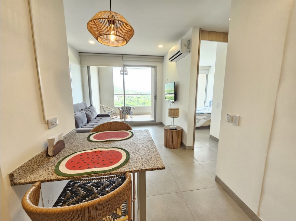Renta Apartamento amoblado frente al mar de Santa Marta