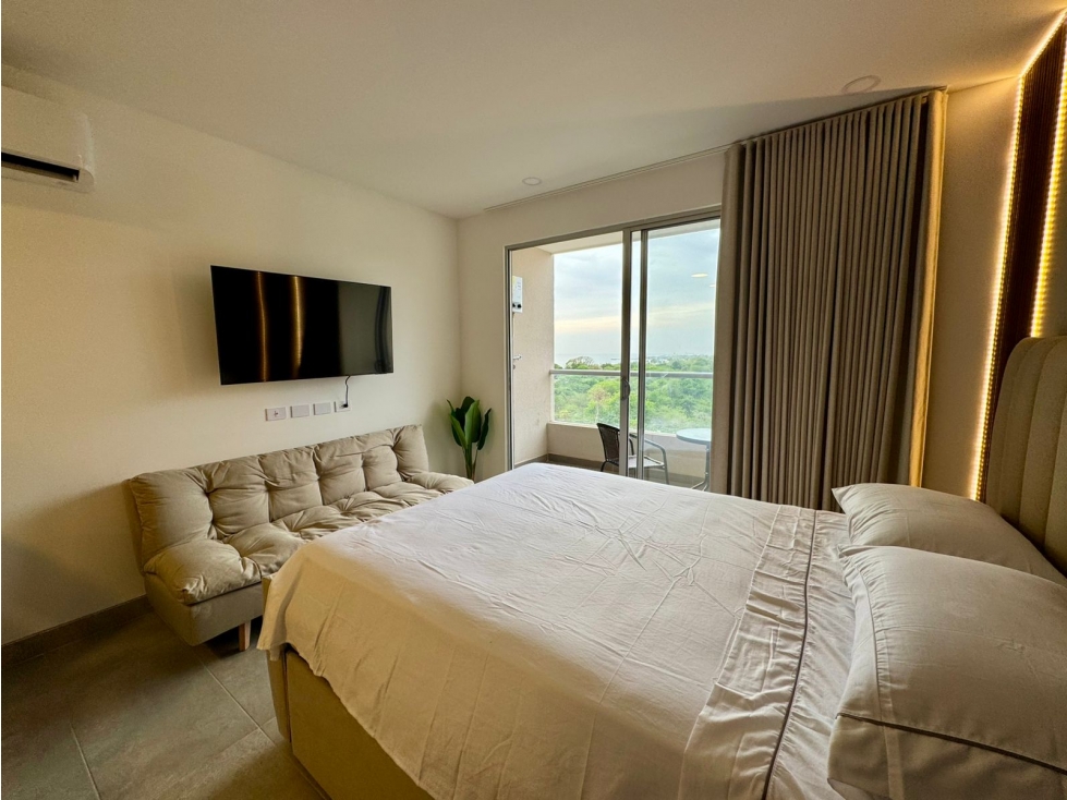 Renta Apartamento Amoblado - Apartaestudio - Santa Marta con playa