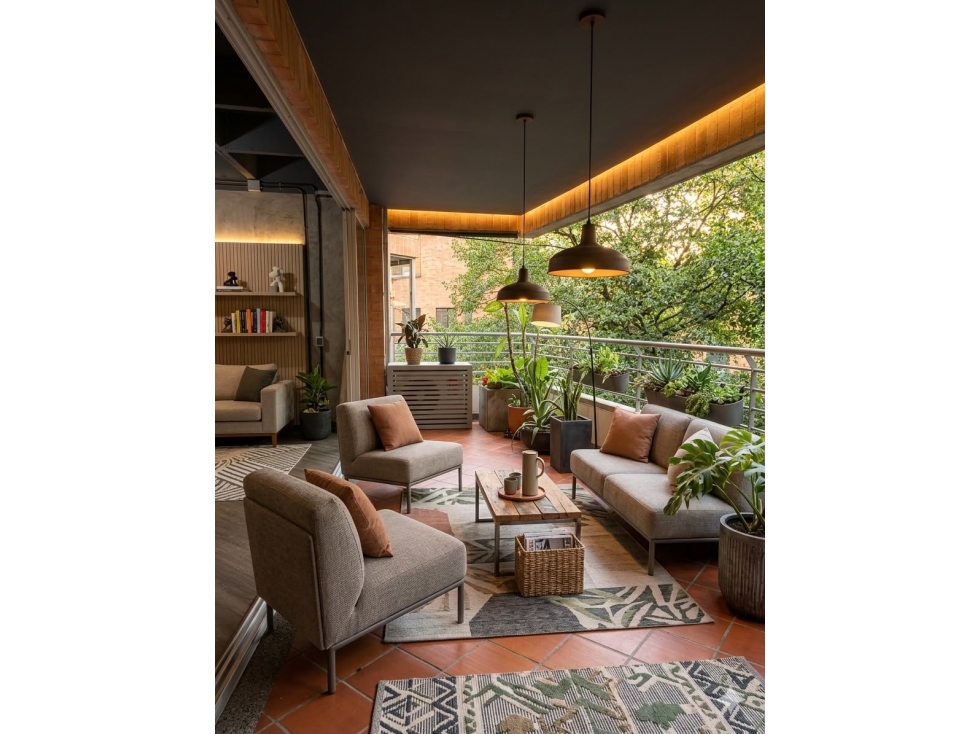 Apartamento San Lucas, concepto industrial