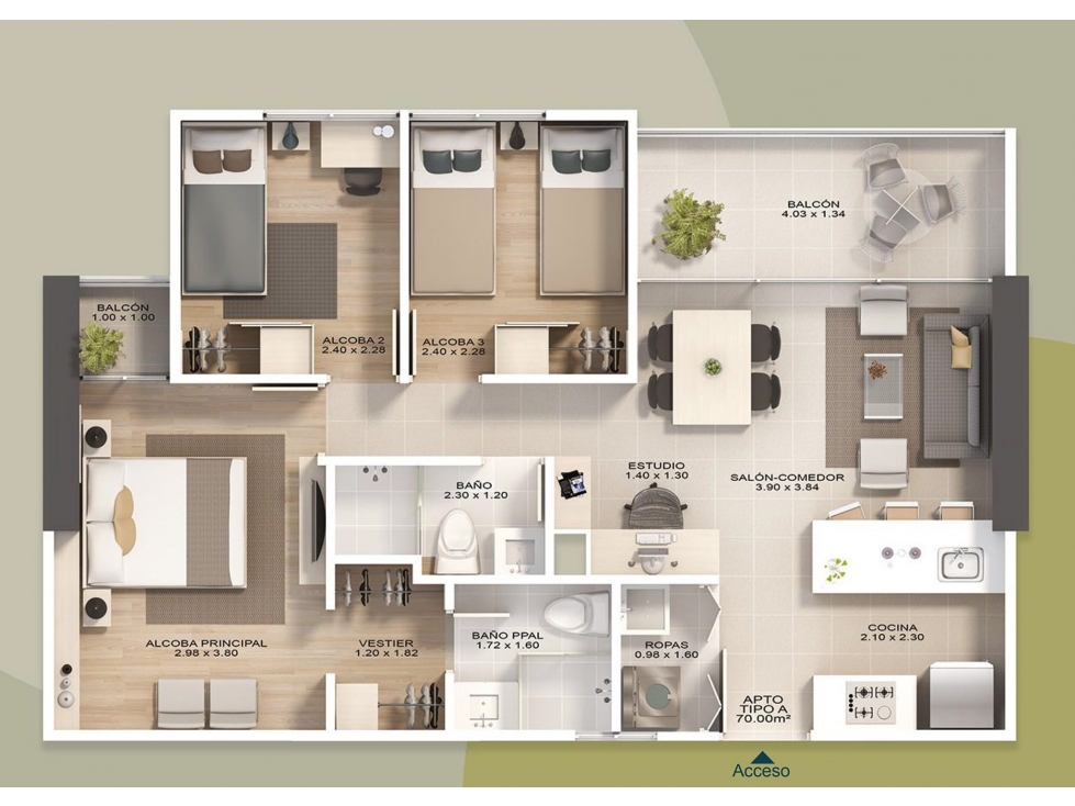 Apartaestudio — foto 3