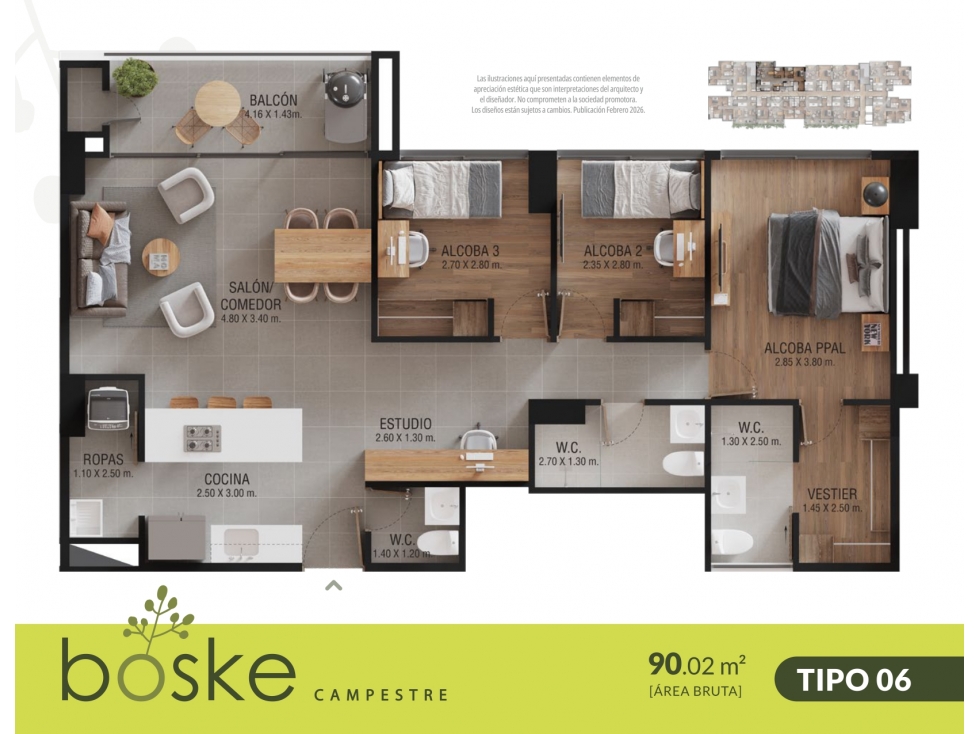 Apartamento Rodeado de naturaleza en San Antonio de Pereira — foto 6