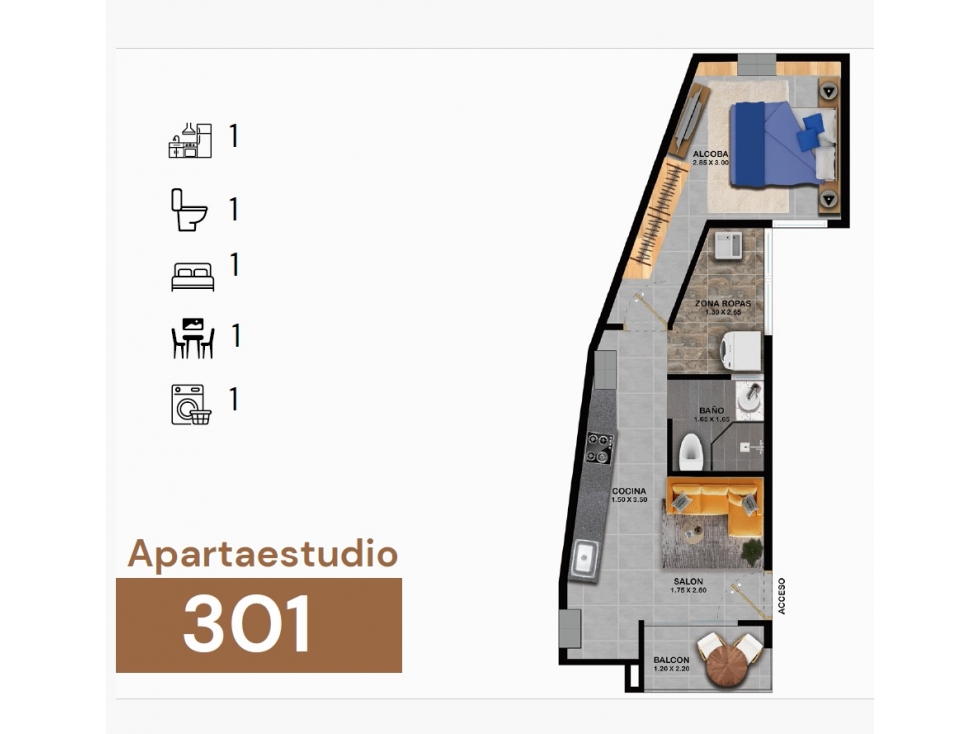Apartaestudio en venta, Marinilla — foto 5