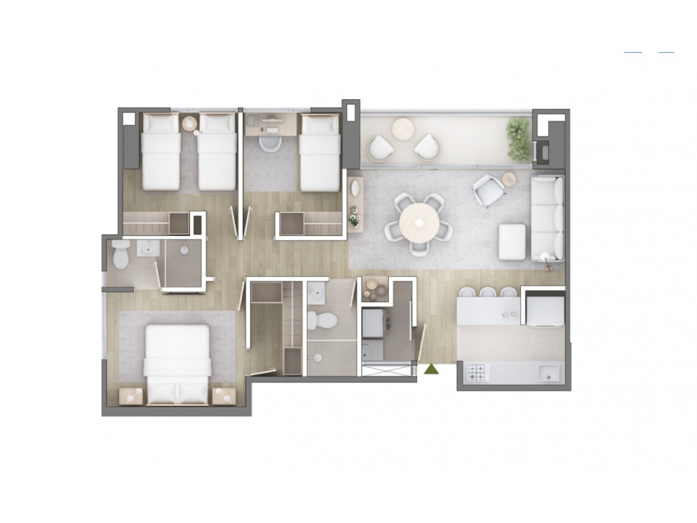 Apartamento en venta para cesión de derechos, Ciudad del Río — foto 6