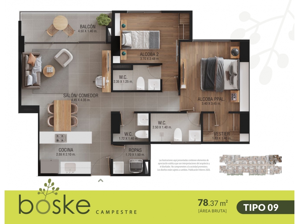 Apartamento Rodeado de naturaleza en San Antonio de Pereira — foto 6