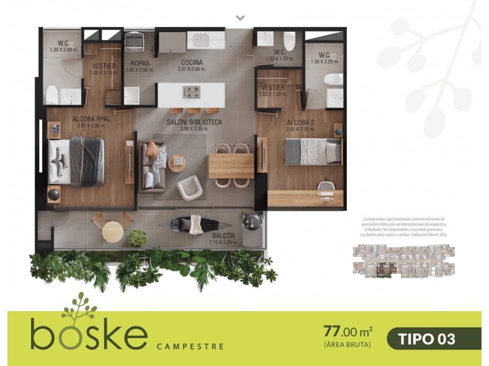 Apartamento Rodeado de naturaleza en San Antonio de Pereira — foto 6