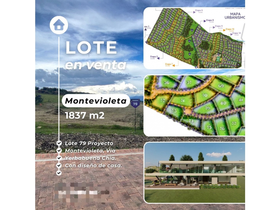 LOTE EN VENTA VIA YERBABUENA, CHIA
