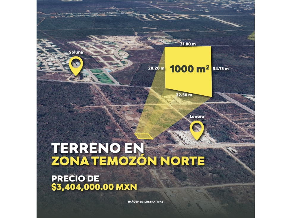 VENTA DE TERRENO TEMOZON NORTE - 1