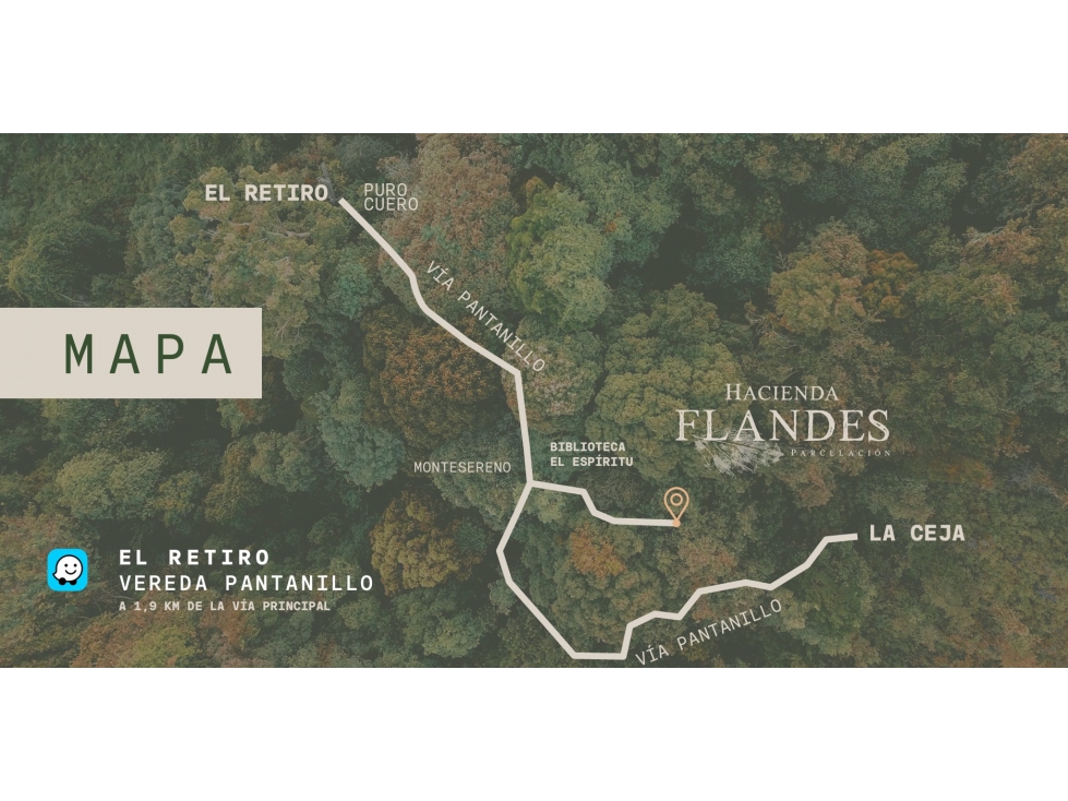 Cesión lote Hacienda Flandes 1.803 m² El Retiro
