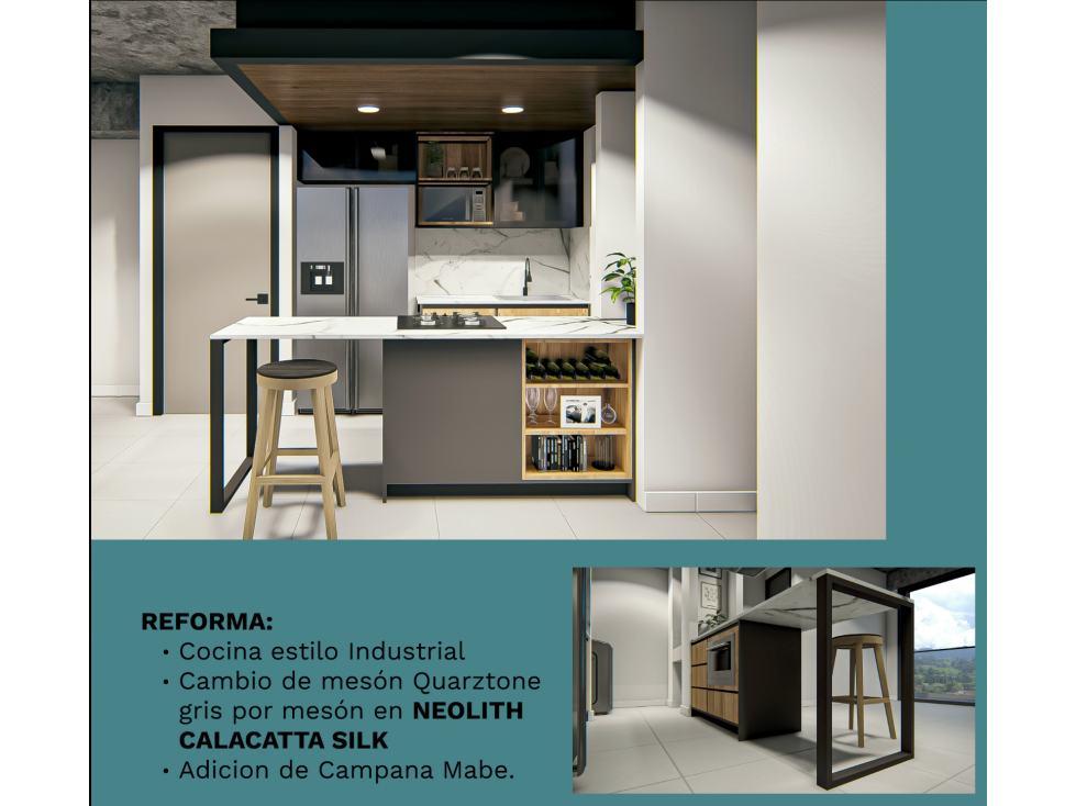 Cesión de Derechos Apartamento en el Retiro, 57 m² + Terraza, 24 m² — foto 2