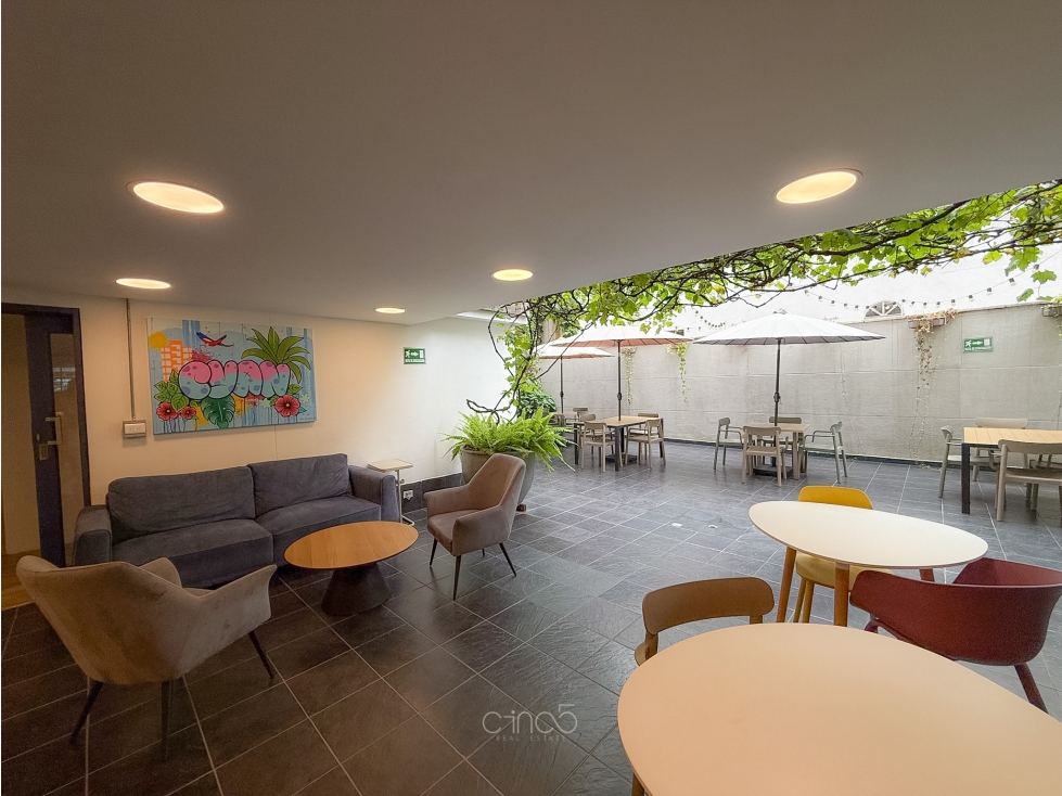 Apartaestudio con terraza | Licencia hotelera | Las Lomas, Poblado — foto 2