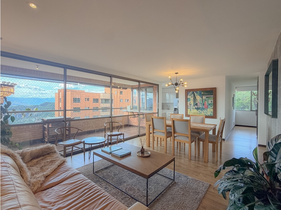 EN RENTA AMOBLADO: ESPECTACULAR APARTAMENTO EN LA CALERA, POBLADO — foto 2