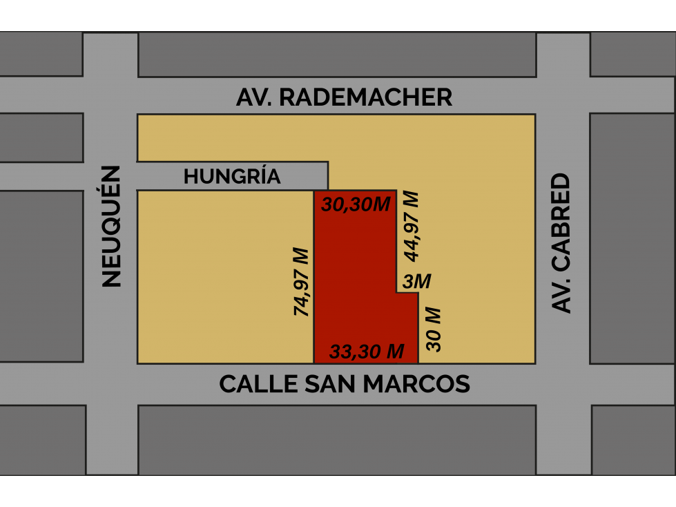 IMPORTANTE TERRENO 75 X 33 MTS - SALIDA A DOS CALLES - 3