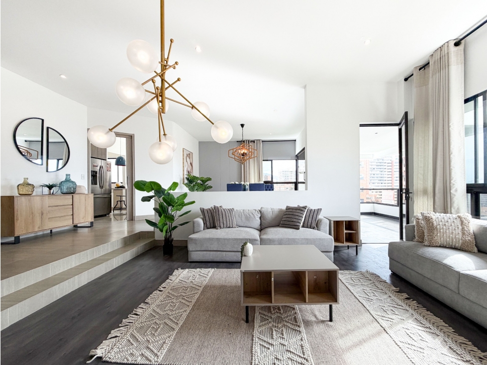 APARTAMENTO EN RENTA AMOBLADO O SIN AMOBLAR EL POBLADO — foto 3