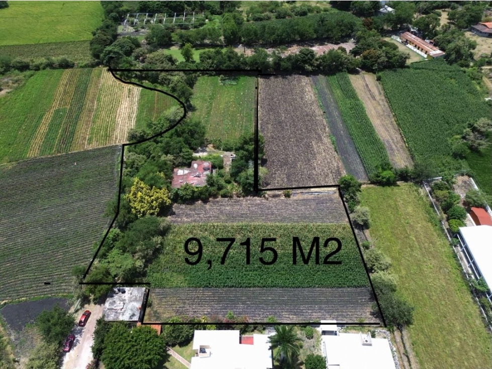 9,715 M2 de terreno en venta en granjas Merida temixco Morelos - 1