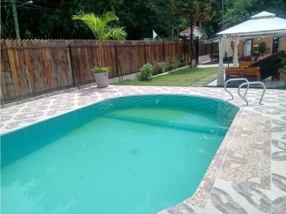 hermosa casa campestre con piscina vía a minca, tigrera 011