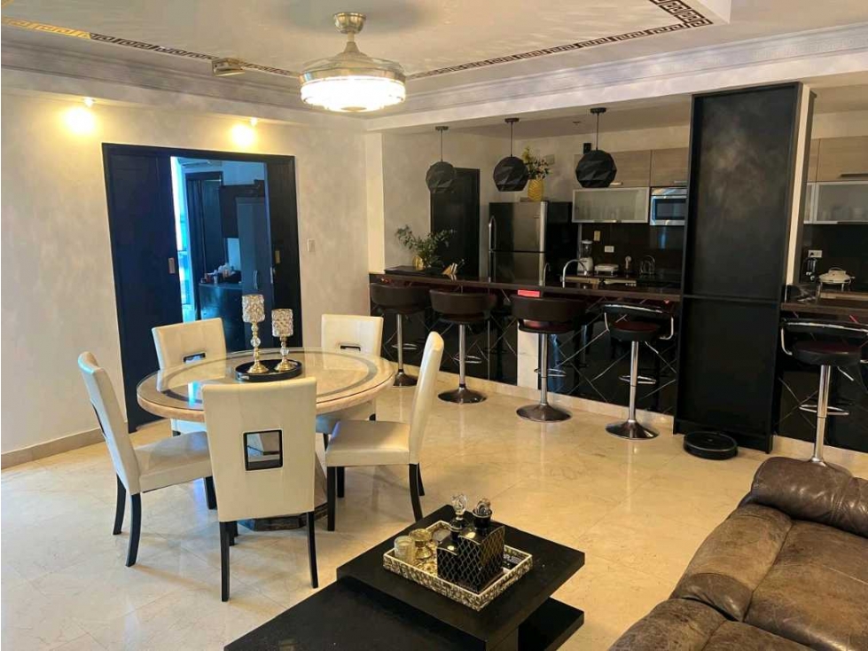 ALQUILER APARTAMENTO AVENIDA BALBOA AMOBLADO VISTA AL MAR 2 REC TC