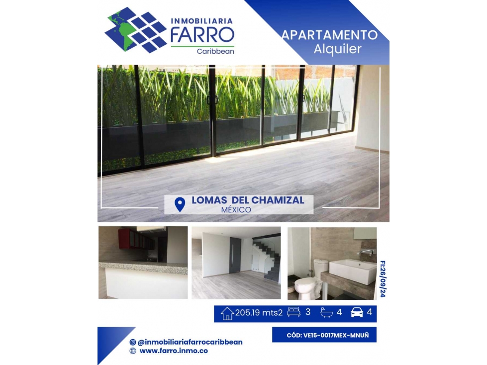 ALQUILER APARTAMENTO CIUDAD DE MÉXICO VE15 0017MEX MNUÑ - 1