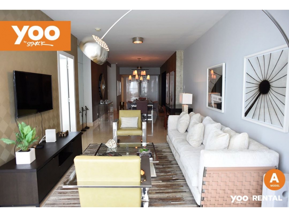 ALQUILER DE APARTAMENTO FULL AMOBLADO VISTA AL MAR EN PH YOO 156M2 JP — foto 2