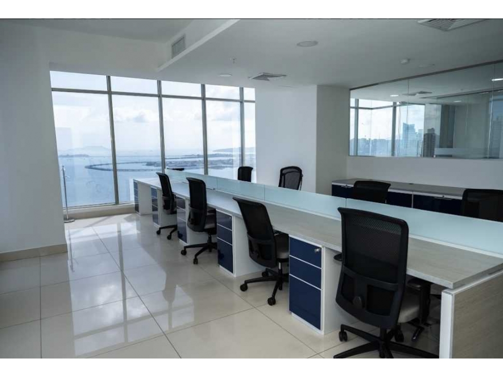 ALQUILER DE OFICINA EN BICSA - AVENIDA BALBOA - EQUIPADA - 225m2 - 1