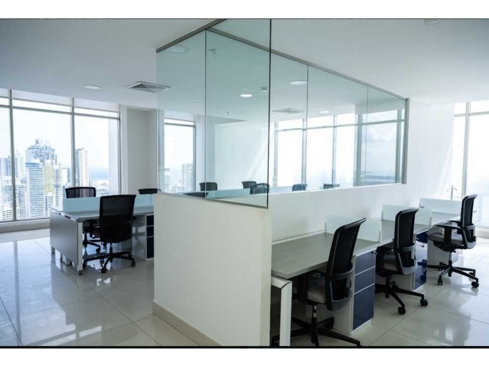 ALQUILER DE OFICINA EN BICSA - AVENIDA BALBOA - EQUIPADA - 225m2 - 5