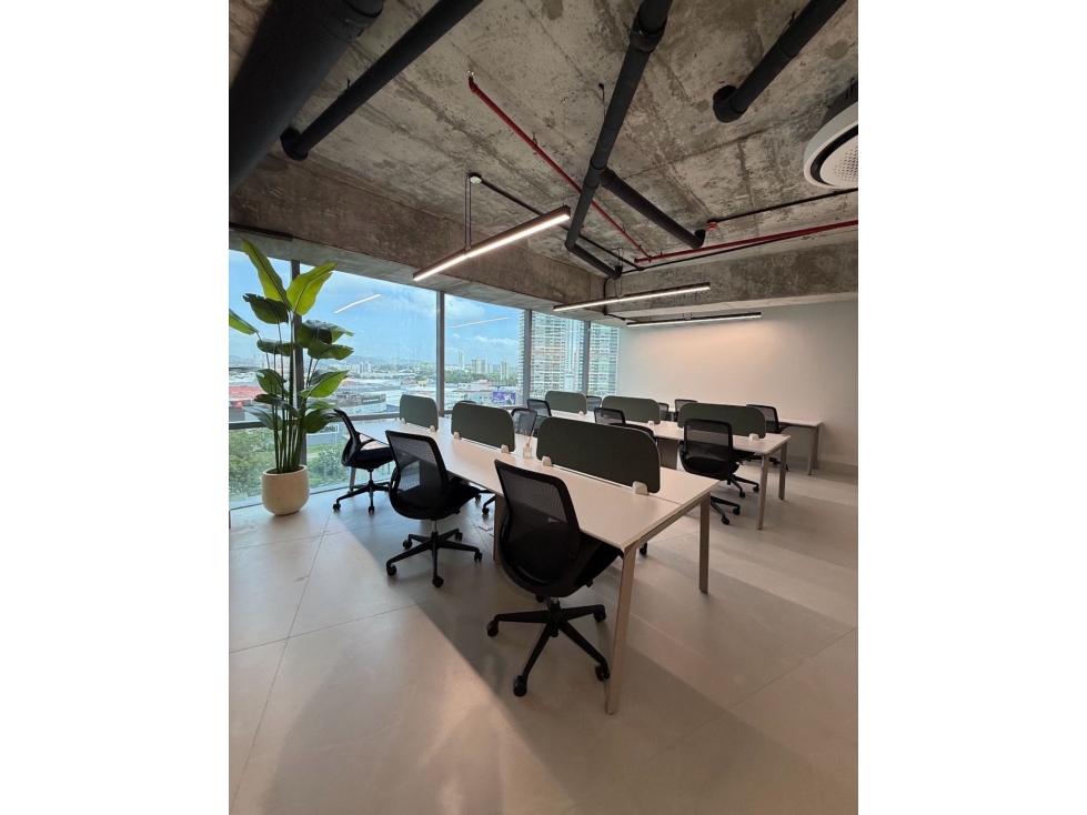ALQUILER OFICINA AMOBLADA EN COSTA DEL ESTE 165M2 FINANCIAL PARK JP