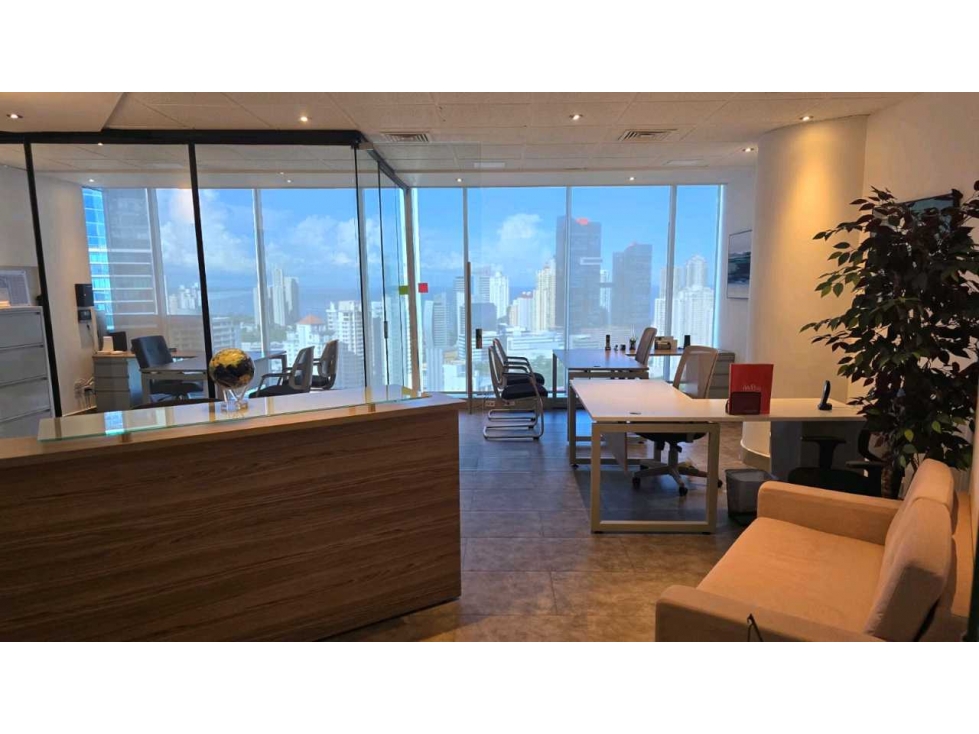 ALQUILER OFICINA FULL AMOBLADA CALLE 50 F&F TOWER REVOLUTION NRR