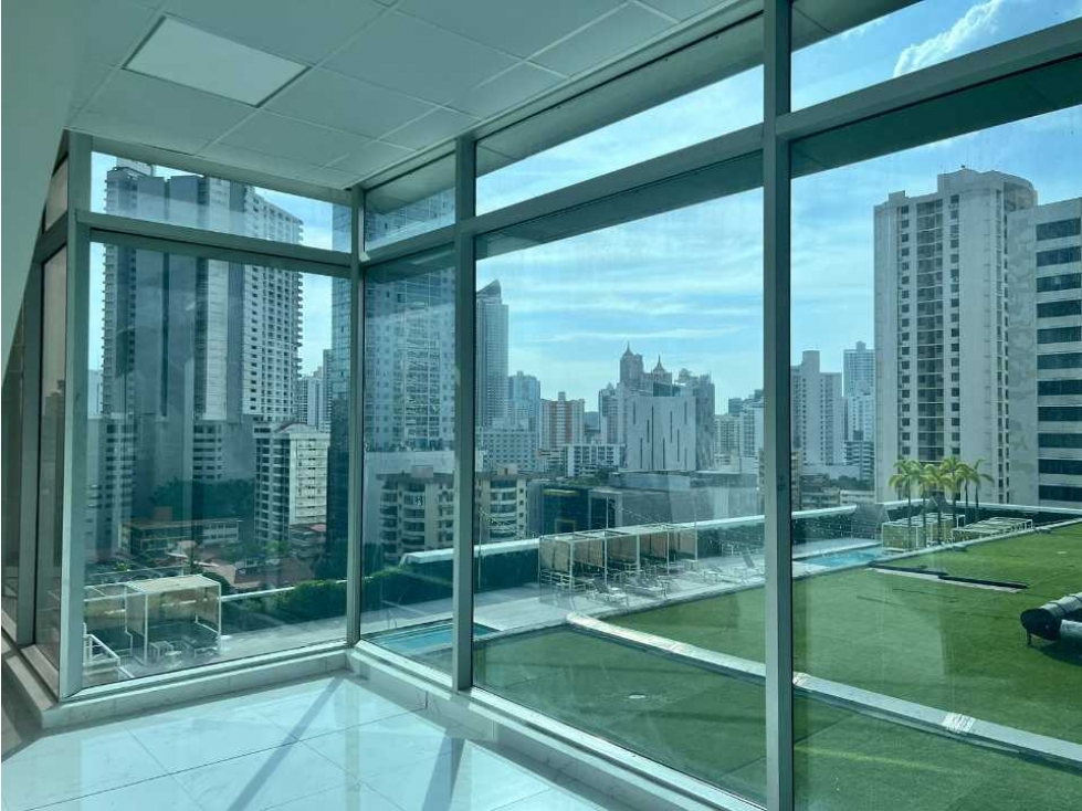 ALQUILER OFICINA TERMINADA 104M2 SORTIS OBARRIO $8.5XM2 GANGA MC