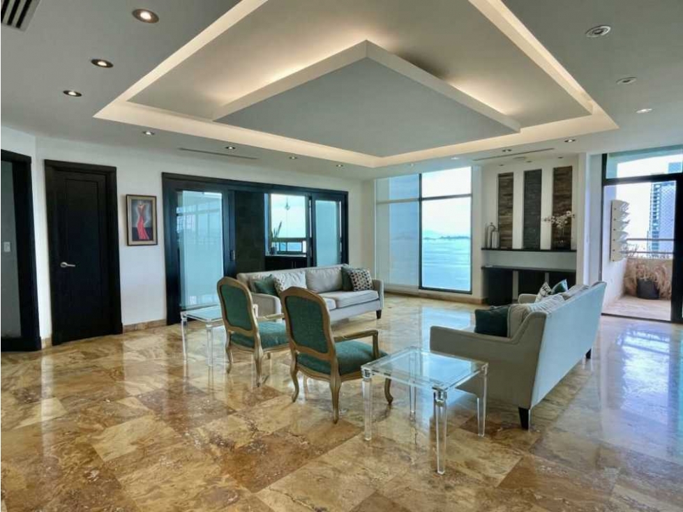 ALQUILER APARTAMENTO PUNTA PACIFICA 480mt AMOBLADO O L/B 4 REC MLD