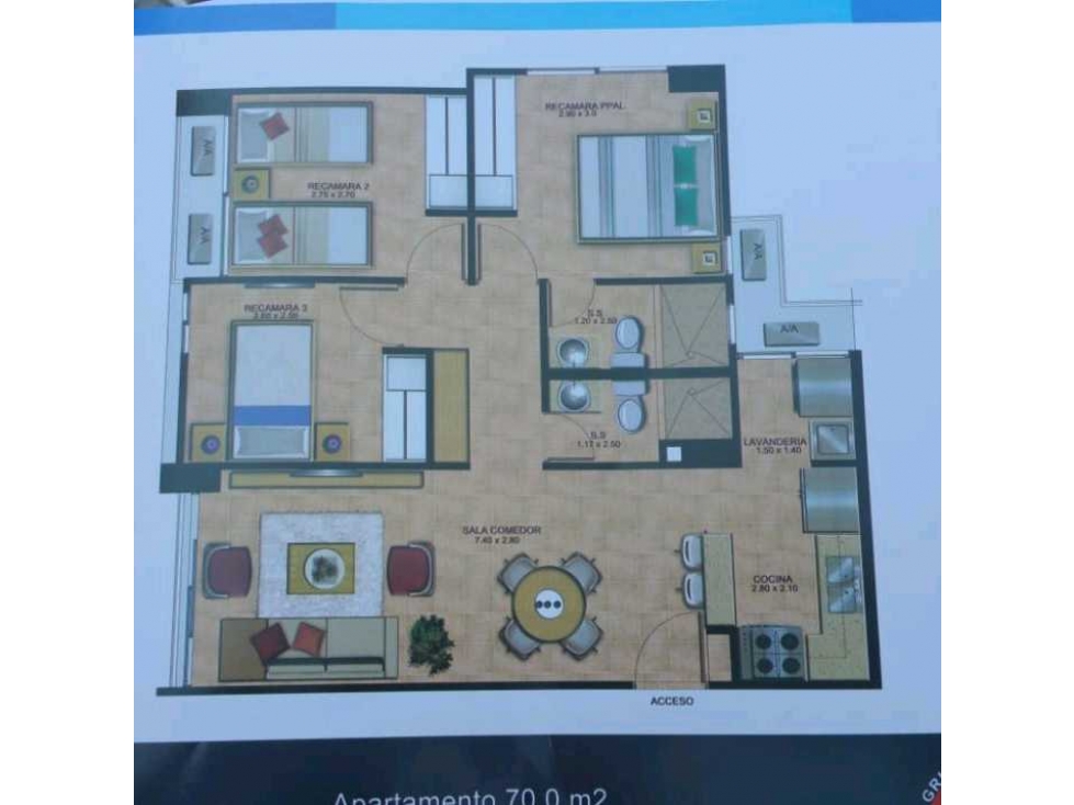 ALQUILO APARTAMENTO 3HAB VIA CINCUENTENARIO — foto 3