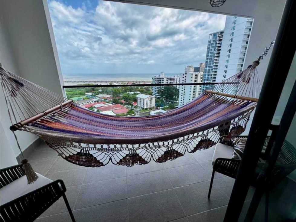 ALQUILO APARTAMENTO AMOBLADO PH VÍCTORY WELLNES VISTA AL MAR AB