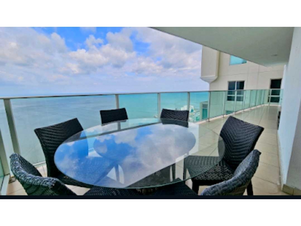 ALQUILO APARTAMENTO AMOBLADO EN PUNTA PACIFICA 299 MTS2 VISTA AL MAR