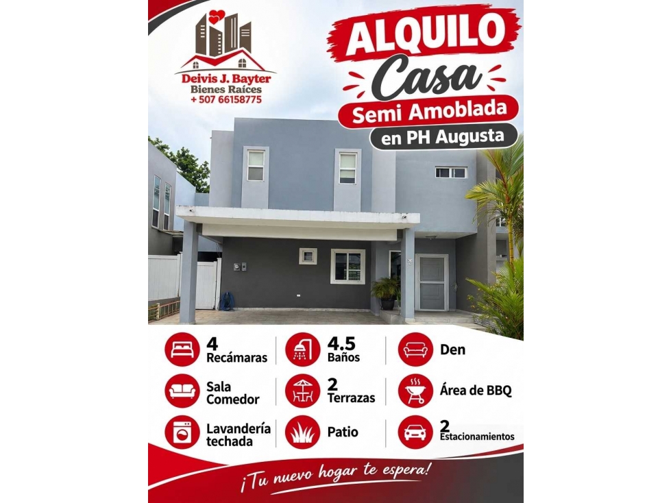 Alquilo Casa En PH Augusta En Paseo del Norte Brisas del Golf